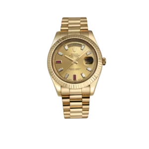 Rolex President Day-Date II 41mm 218238 18k Yellow Gold & Ruby Dial